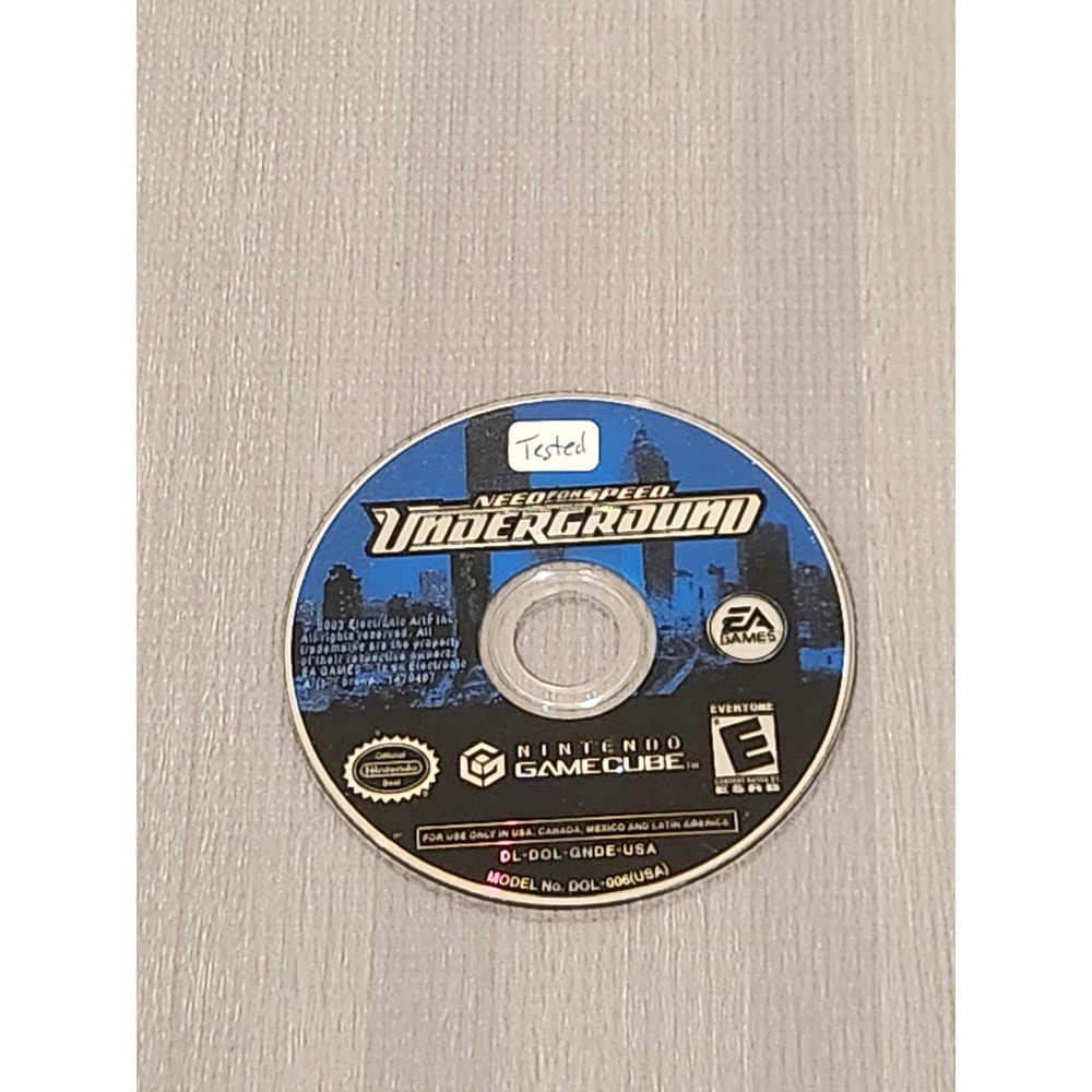 Need for Speed Underground Nintendo GameCube Disc Only Tested EA Games Racing
